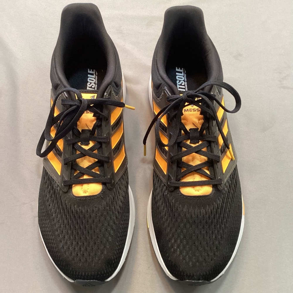Adidas EQ21 Run Lionel Messi Black Solar Gold GZ4082 Men’s Size 12 Rare MINT
